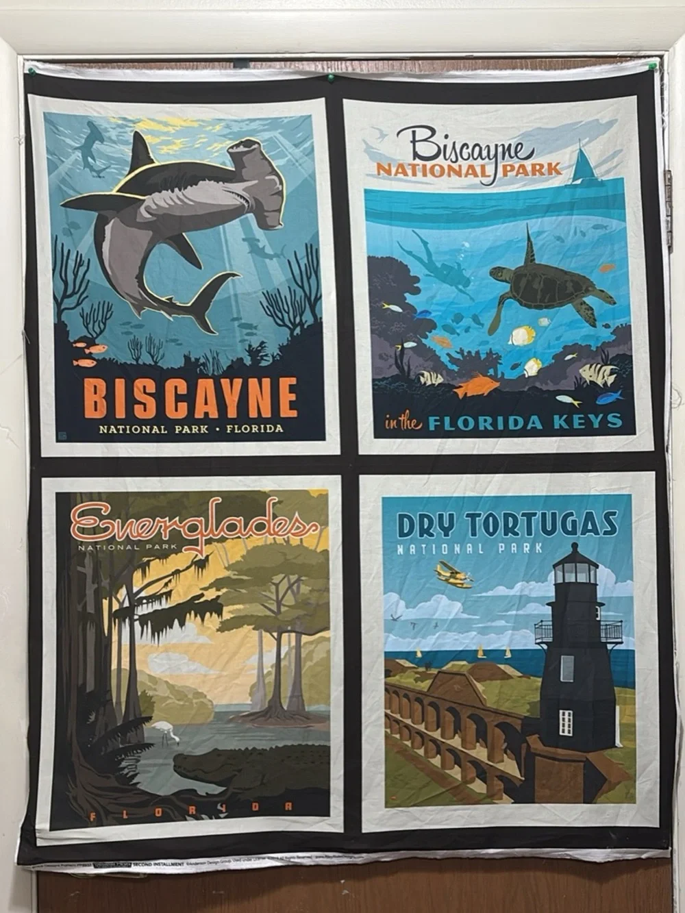 Florida National Parks tapestry 45 x 36